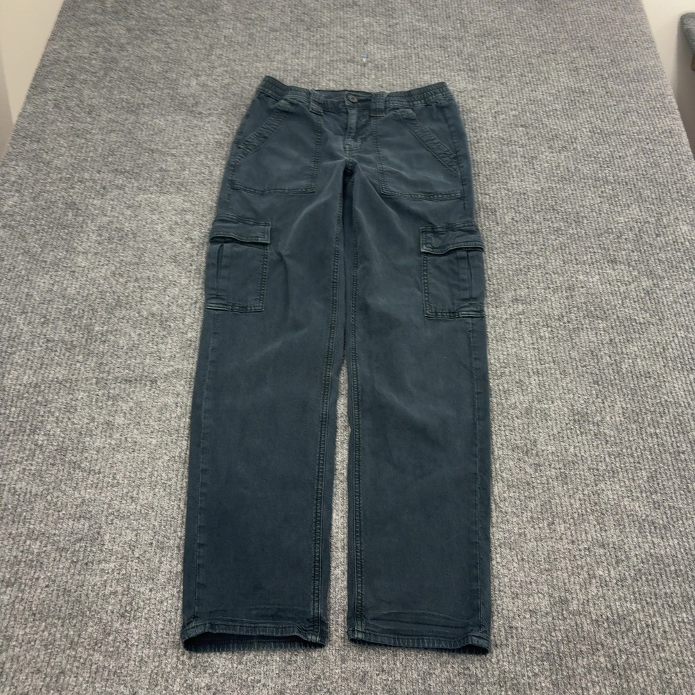 American Eagle Cargo Pants Womens 4 Dark Blue Cotton Lyocell Stretch Utility